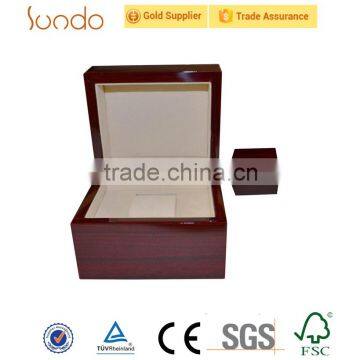 luxury handmade wooden wrist watch display case