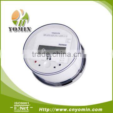 ISO 9001 Factory YEM351PB Single Phase Three Wire Energy Meter , Electronic Plug In Meter / Active Energy Meter / Round Meter