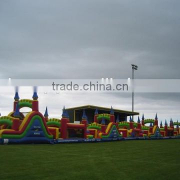 Mega inflatable obstacle course