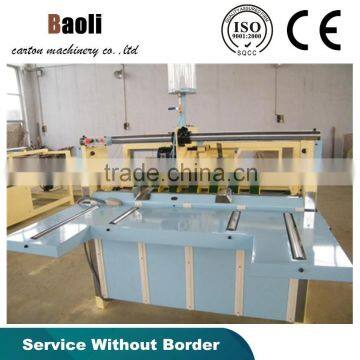 Manual opeate China hot sale machinery BZX-2800 Semi-automatic Carton Box Gluing Machine / paperboard folding machine