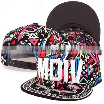 2014 Hot Sale Wholesale Promotional Manufacture Fashion Adjusted Snapback Hip-hop Cap