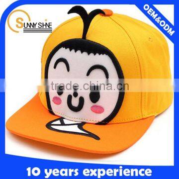 Custom 6 Panel Kid Snapback Caps Wholesale High Quality Applique Snapback Caps