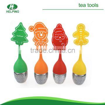 Silicone tea bag tea strainer,tea infusers wholesale with stainless steel .