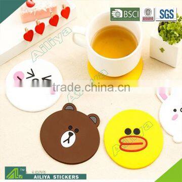 promotional full color printing anti-slide custom logo round promotion absorbent sublimation coaster