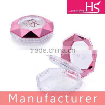 Pink pressed powder container