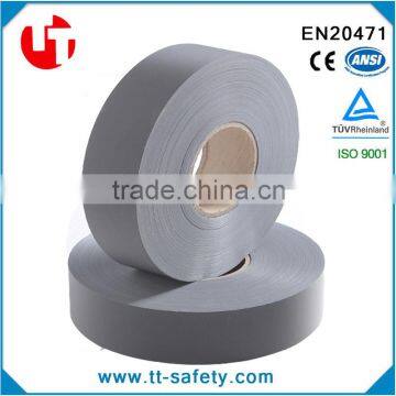 100% polyester high-vis EN 471 Class 2 reflective material reflective fabric tape