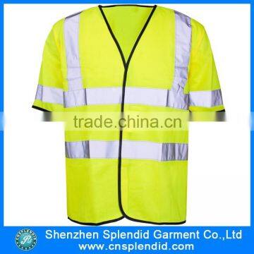 High visibility reflective security cheap safety vest for sale