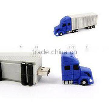 cartoon autotruck shape usb flash drive free sample pen drive