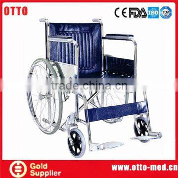 manual wheelchair folded chair disabled Steel