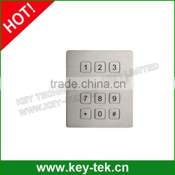 2016 new IP65 wholesale USB PS2 metal numeric keypad