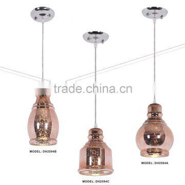 Antique Copper & Glass Coffee Industrial Pendant Light With CE,ROHS,UL Certificate for Reasturant