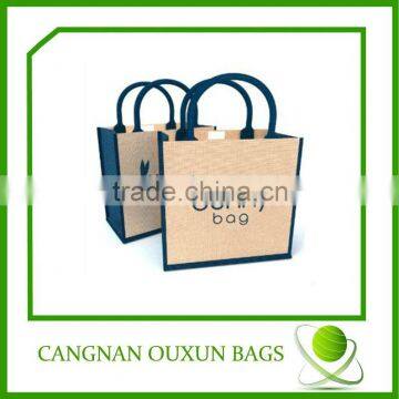 fashion jute bags wine bottle bags