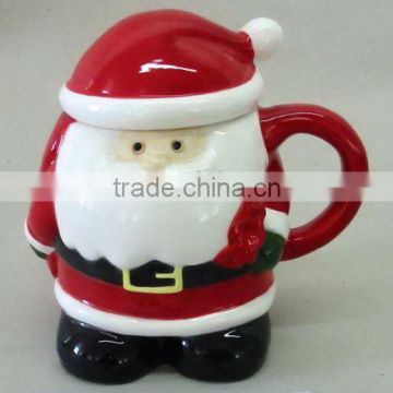 ceramic santa mug ,ceramic christmas mug