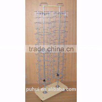 Metal Wire Revolving Floor Card Display With Trade Assurance