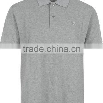 Plain grey fashionable polo t-shirts for men