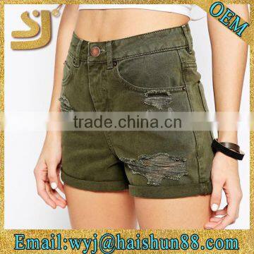 Wholesale Chic Pattern ladies shorts unique regular fit beach shorts