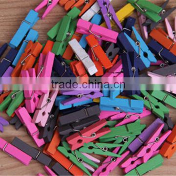 Photo clipping clip Memo clip color wood clamp PN6376