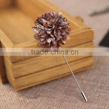 Men's Polka Dot Flower Lapel Pin Flower Boutonniere