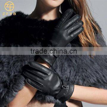 Popular Glove With Genuine leather For lady