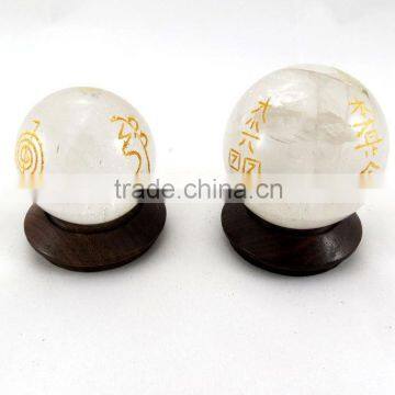 Crystal Quartz Usui Reiki Ball / Sphere