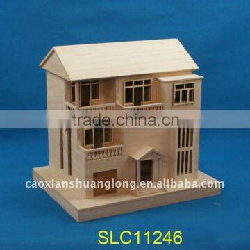 wooden house model wooden cottage model