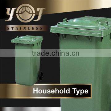 Polyethylene Home Decor Garbage Plastic Bin Wheel Waste Bin