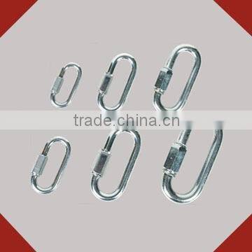 metal white galvanised quick link