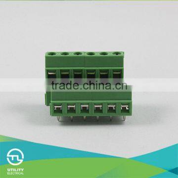 Electrical Screw Brass Tin Plated Terminal Block Connectors MU1.5HM2L 5.08mm 6P for Pin Block Terminal Connector photo-2
