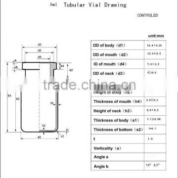 glass vial 5ml