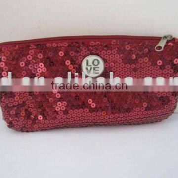 sequin cosmetic bag