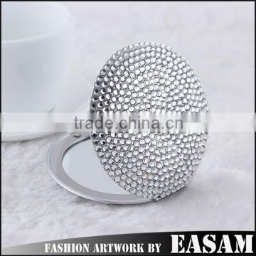 Easam hot handmade full of rhinestone Compact mirror for gift