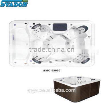 High quality integrated massage hot tube for 6 people seats