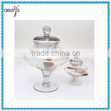 Hot Sale decorative small glass candy jar