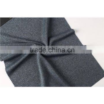 Good price deep blue polyester viscose/rayon spandex blend interlock elastane knit fabric