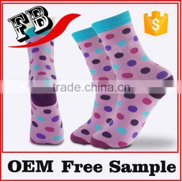 cute polka dot socks custom high quality socks men's casual cotton colorful socks