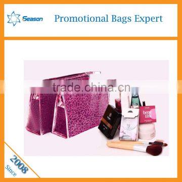 Travel promotional makeup bag 2016 new fashion pvc custom cosmetic bag