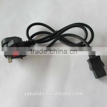 UK British Standard IEC60320 C13 power cord BS Power cord for computer