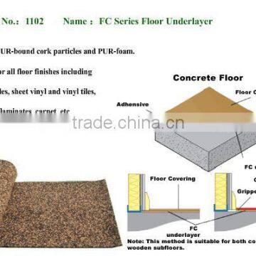 PUR-foam & Cork Floor Underlayer