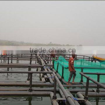 Qihang square deep sea fishing floating cages made of HDPE