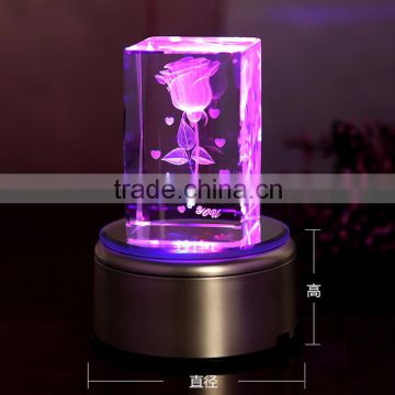 Wholesale romantic crystal rose gift wedding