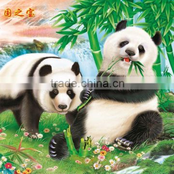 oil painting panda wallpaper murals printing