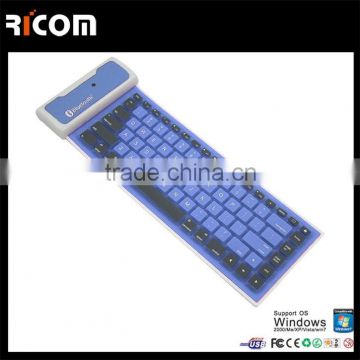 Mini Bluetooth Wireless Silicone Rubber Keyboard For Smart Phones---SKB-212--Shenzhen Ricom