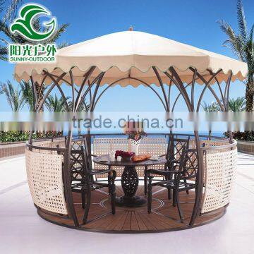 Rome Design Beautiful Rattan Wicker Used Outdoor Gazebo For Sale