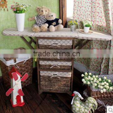 home laundray room solid wood clothes iron storage cabinet
