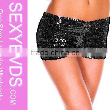 Black women hot new shiny sequin shorts