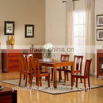 Solid Wood dining room 1 table 6 chairs CE/FSC/ISO14001