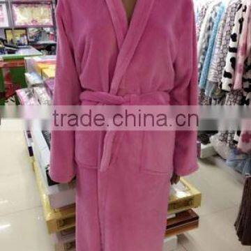 2016 selling sexy cheap soft coral fleece bathrobe stocks