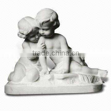 Boy and girl stone statue DSF-EB006