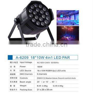 10w 18pcs RGBW 4IN1 LED PAR CANS