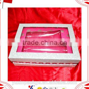 Luxury Colorful Empty Window Package Paper Cometic Box